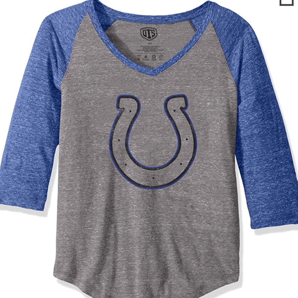 NWT OTS NFL Team Indianapolis Colts Raglan Tee XL